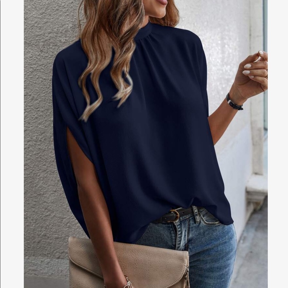Boho Plus Size Oversized Loose Fit Dolman Sleeve Top Blouse GREEN - Picture 11 of 14